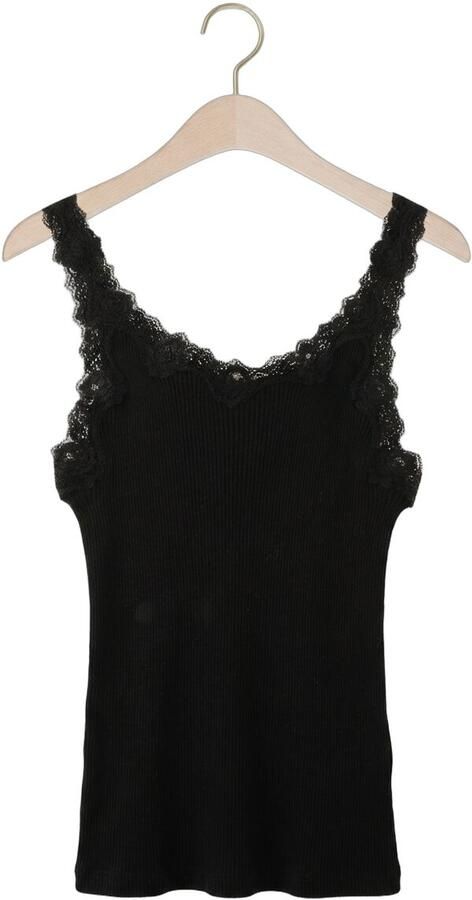 Rosemunde Tanktop Babette Silk Top omgekeerde vintage-kantenrand vrouwelijk comfortabel zijdemix - Foto 3