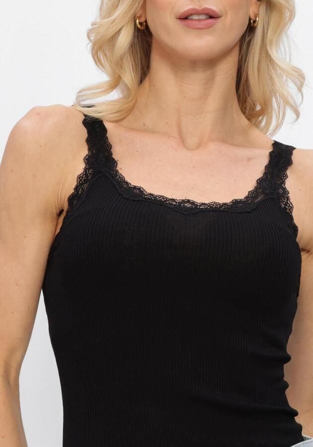 Rosemunde Tanktop Babette Silk Top omgekeerde vintage-kantenrand vrouwelijk comfortabel zijdemix - Foto 2
