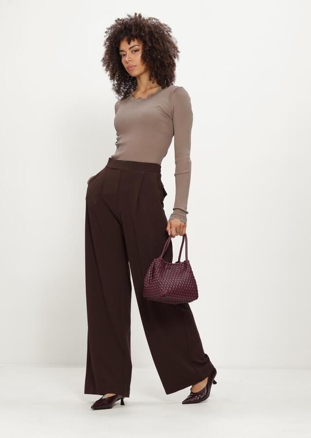 ROSEMUNDE Dames Tops & T-shirts Babette Silk Ls Lace Taupe - Foto 2