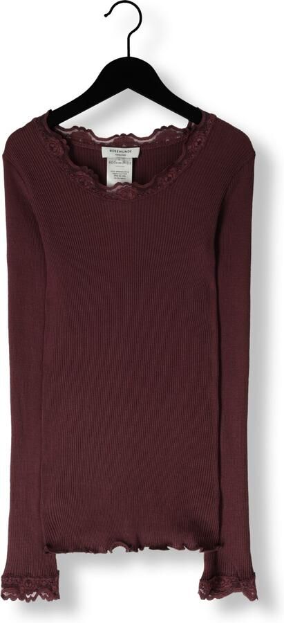 Rosemunde Longsleeve Babette silk shirt Lange mouw met kant vrouwelijk comfortabel Zijde- Katoenmix - Foto 3