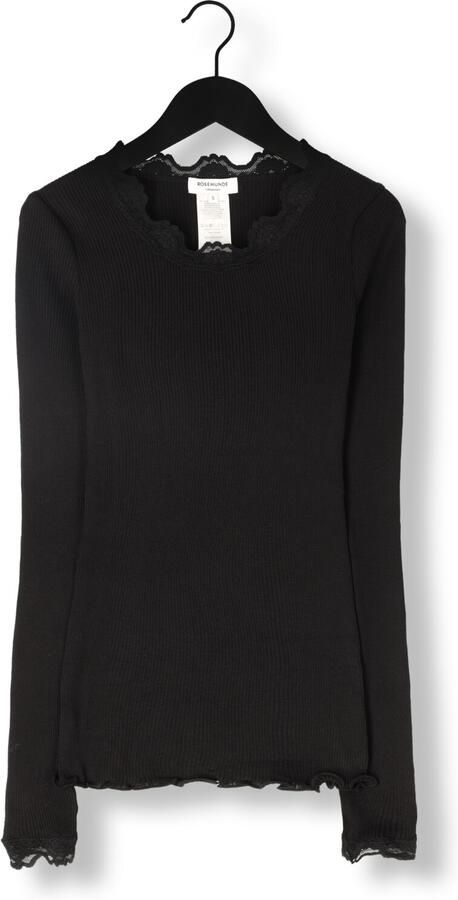 Rosemunde Longsleeve Babette silk shirt Lange mouw met kant vrouwelijk comfortabel Zijde- Katoenmix - Foto 3