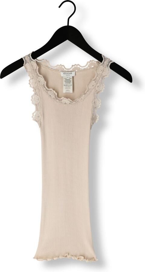 ROSEMUNDE Dames Tops & T-shirts Babette Silk Top W Lace Beige - Foto 3