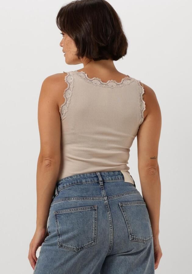 ROSEMUNDE Dames Tops & T-shirts Babette Silk Top W Lace Beige - Foto 2
