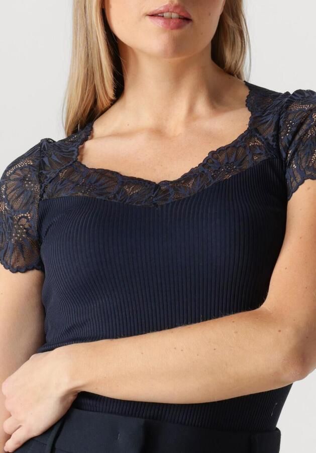 ROSEMUNDE Dames Tops & T-shirts Beatha Capsleeve Donkerblauw
