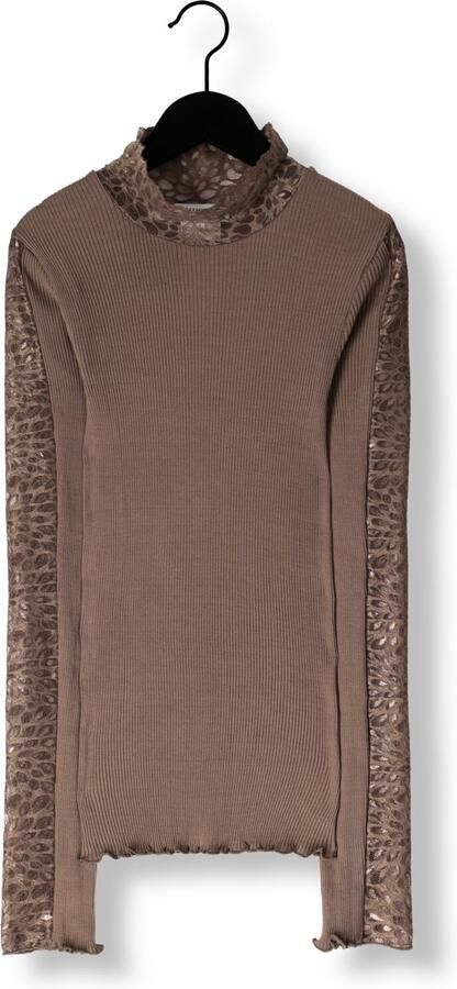 ROSEMUNDE Dames Tops & T-shirts Beatha Ls Regular Lace Taupe - Foto 3
