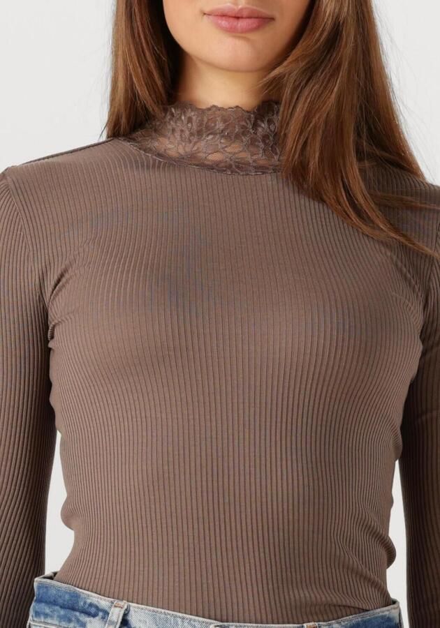 ROSEMUNDE Dames Tops & T-shirts Beatha Ls Regular Lace Taupe - Foto 2