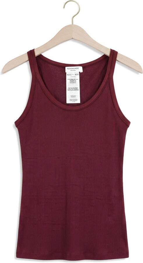 ROSEMUNDE Dames Tops & T-shirts Belle Silk U-neck Strap Elastic Bordeaux - Foto 4