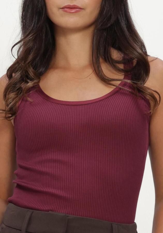 ROSEMUNDE Dames Tops & T-shirts Belle Silk U-neck Strap Elastic Bordeaux - Foto 3