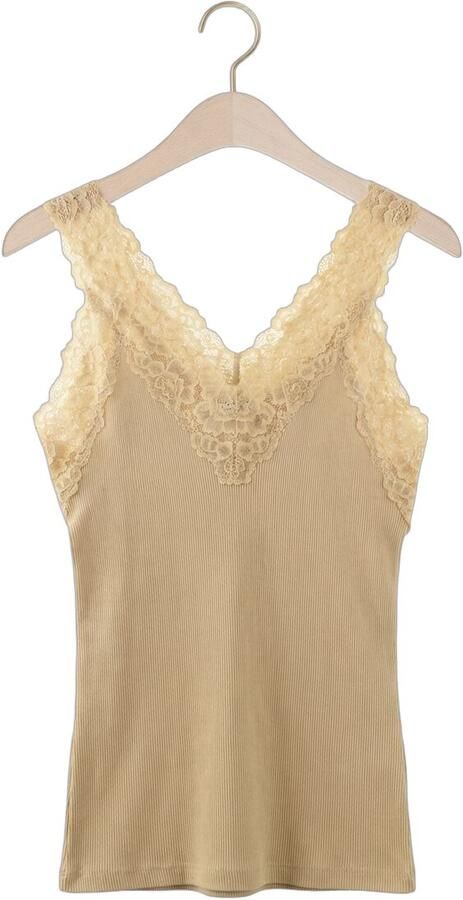 ROSEMUNDE Dames Tops & T-shirts Bernadine Sl Regular V-neck Top Beige - Foto 4