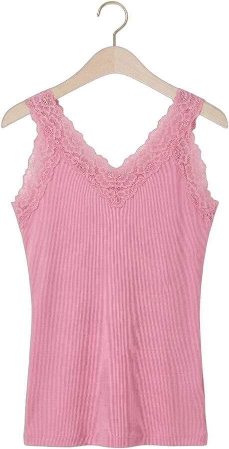 ROSEMUNDE Dames Tops & T-shirts Bernadine Sl Regular V-neck Top Roze - Foto 4