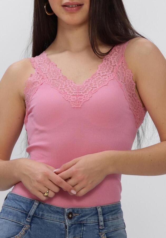 ROSEMUNDE Dames Tops & T-shirts Bernadine Sl Regular V-neck Top Roze - Foto 3