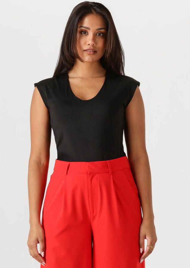 ROSEMUNDE Dames Tops & T-shirts Billie Capsleeve V-neck Zwart - Foto 4