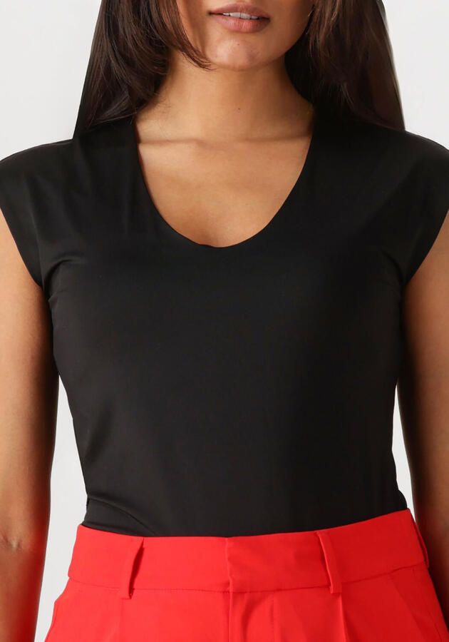ROSEMUNDE Dames Tops & T-shirts Billie Capsleeve V-neck Zwart - Foto 2