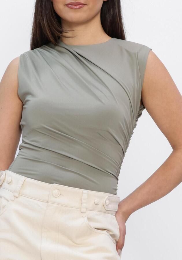 ROSEMUNDE Dames Tops & T-shirts Billie Sl Drape Top Olijf - Foto 3
