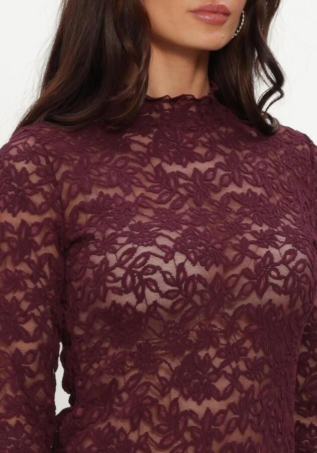 ROSEMUNDE Dames Tops & T-shirts Delicia Ls Turtleneck Bordeaux - Foto 2