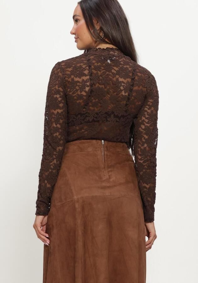 ROSEMUNDE Dames Tops & T-shirts Delicia Ls Turtleneck Bruin - Foto 3