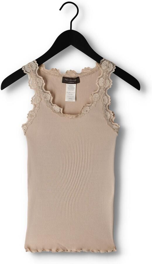 ROSEMUNDE Dames Tops & T-shirts Silk Top W Lace Beige - Foto 3