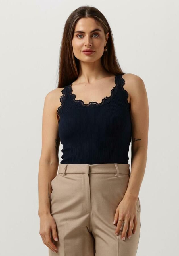 Rosemunde Tanktop Babette Silk Top Vintage-kantenrand brede bandjes vrouwelijk comfortabel zijdemix - Foto 4