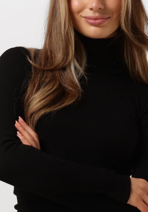 ROSEMUNDE Dames Truien & Vesten Silk T-shirt W Roller Neck Zwart - Foto 2