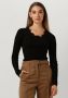 ROSEMUNDE Dames Tops & T-shirts Babette Silk T-shirt Lace Zwart - Thumbnail 1