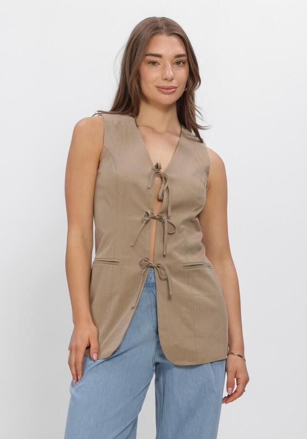 ROUGE EDIT Dames Blazers Rouetienne S l Waistcoat Beige