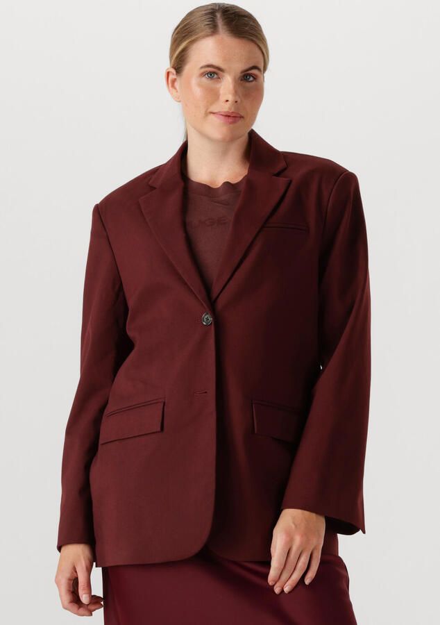 ROUGE EDIT Dames Blazers Roulia Ls Oversized Blazer Bordeaux - Foto 4
