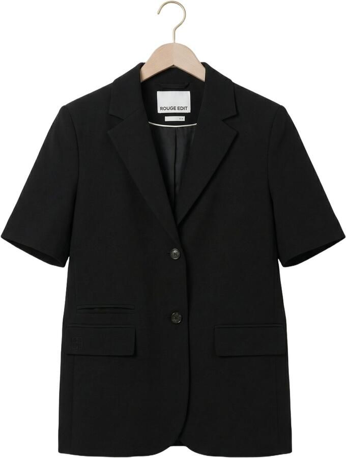 ROUGE EDIT Dames Blazers Roulyla 2 4 Blazer pf Zwart - Foto 2