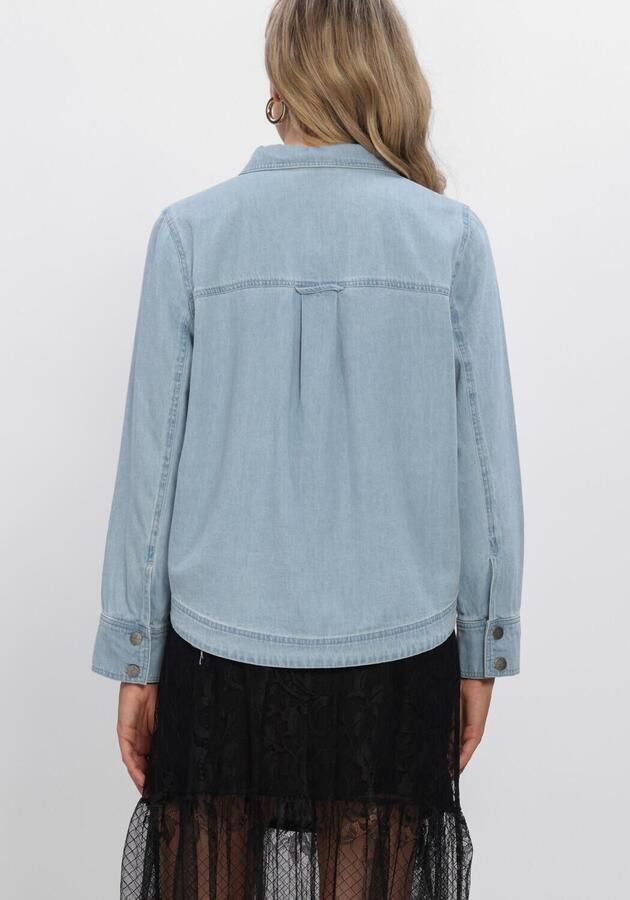 ROUGE EDIT Dames Blouses Roufrancie Mae L s Oversized Lichtblauw - Foto 4