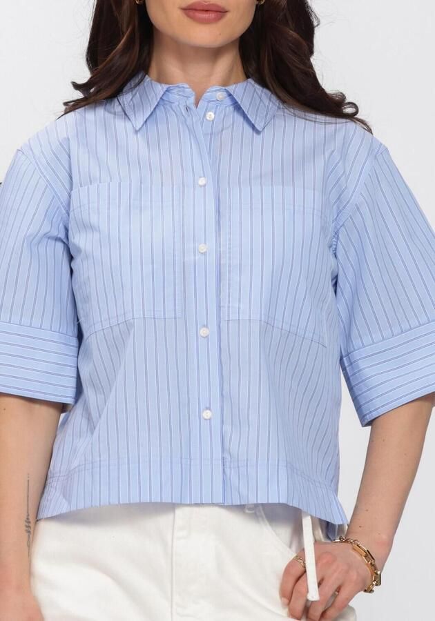 ROUGE EDIT Dames Blouses Roupaige 2 4 Shirt Pf Lichtblauw - Foto 4
