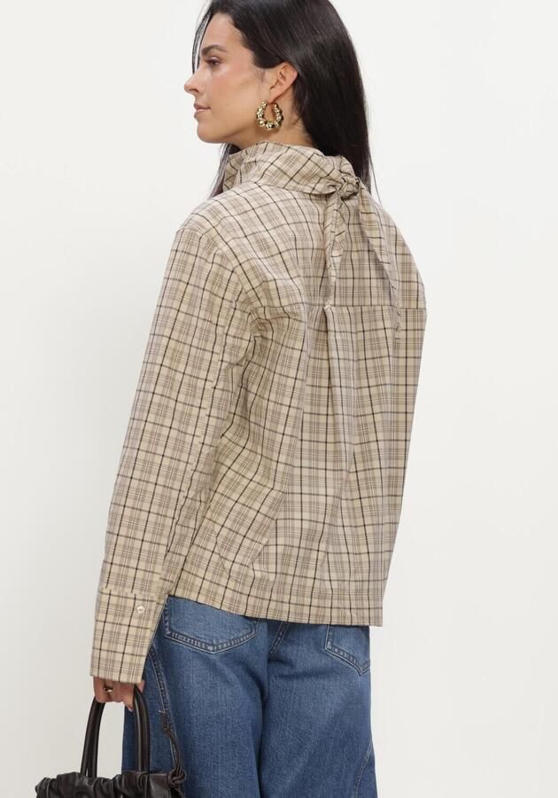 ROUGE EDIT Dames Blouses Roureena L s Shirt Beige - Foto 3