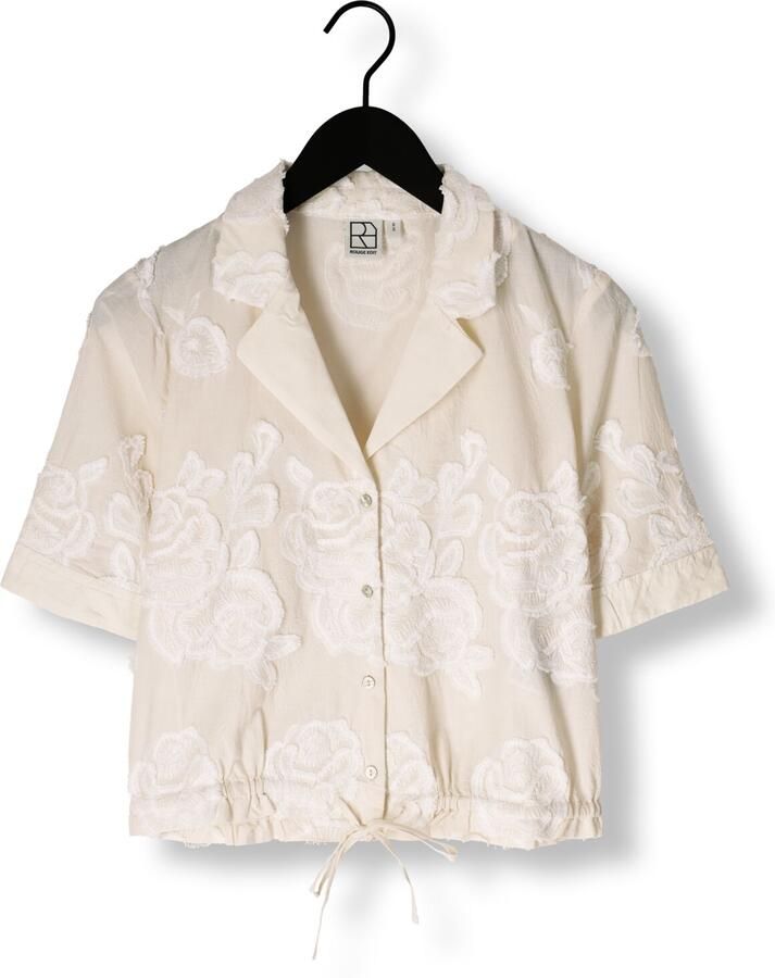 ROUGE EDIT Dames Blouses Rouzoe Ss Resort Colab Shirt Beige