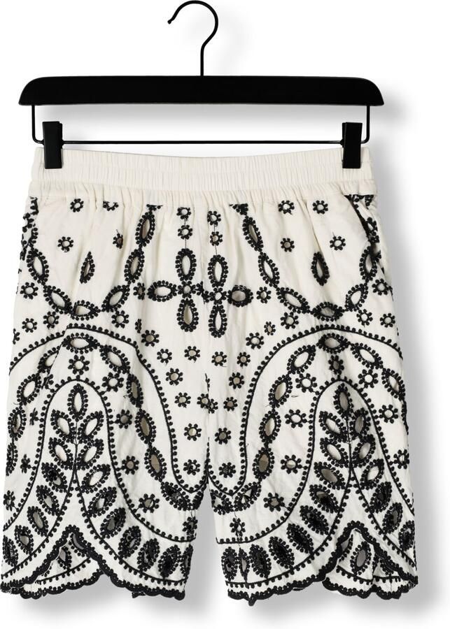 ROUGE EDIT Dames Broeken Roubrodie Wf Shorts Wit