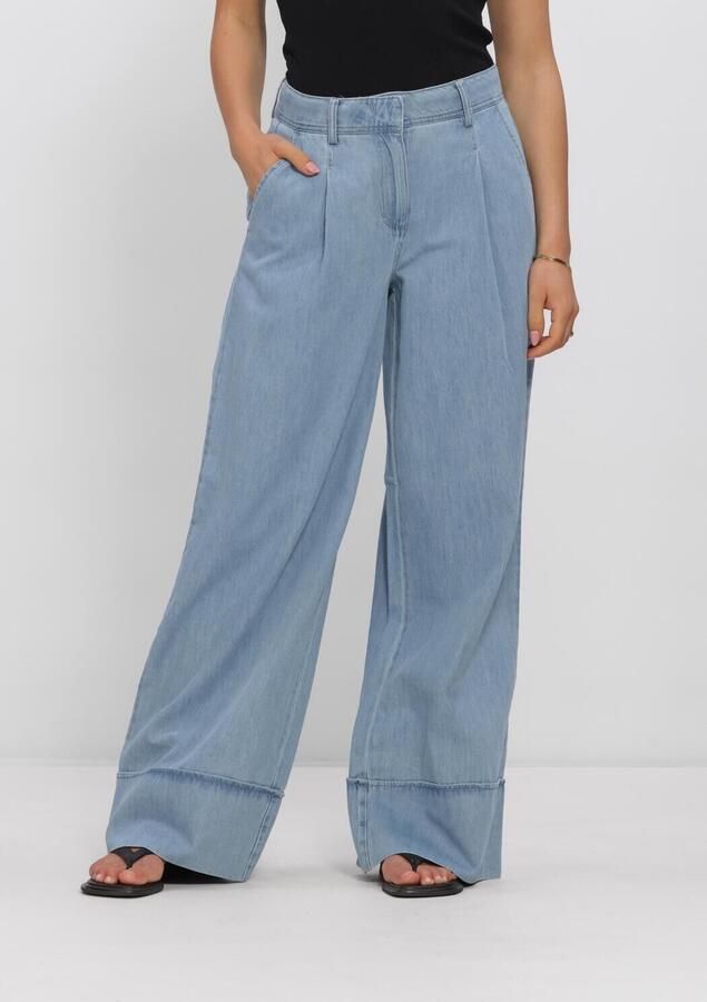 ROUGE EDIT Roufrancie Mae Rw Wf F L Trouser 1 wide leg jeans light blue denim