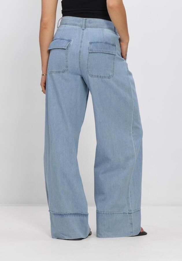 ROUGE EDIT Roufrancie Mae Rw Wf F L Trouser 1 wide leg jeans light blue denim - Foto 2