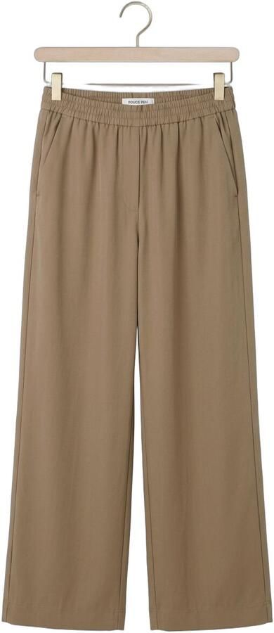 ROUGE EDIT Dames Broeken Roumelian Hw Wf F l Trousers Zand - Foto 4