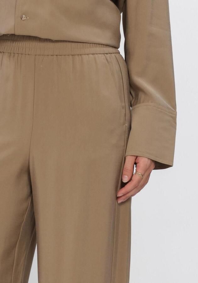 ROUGE EDIT Dames Broeken Roumelian Hw Wf F l Trousers Zand - Foto 3