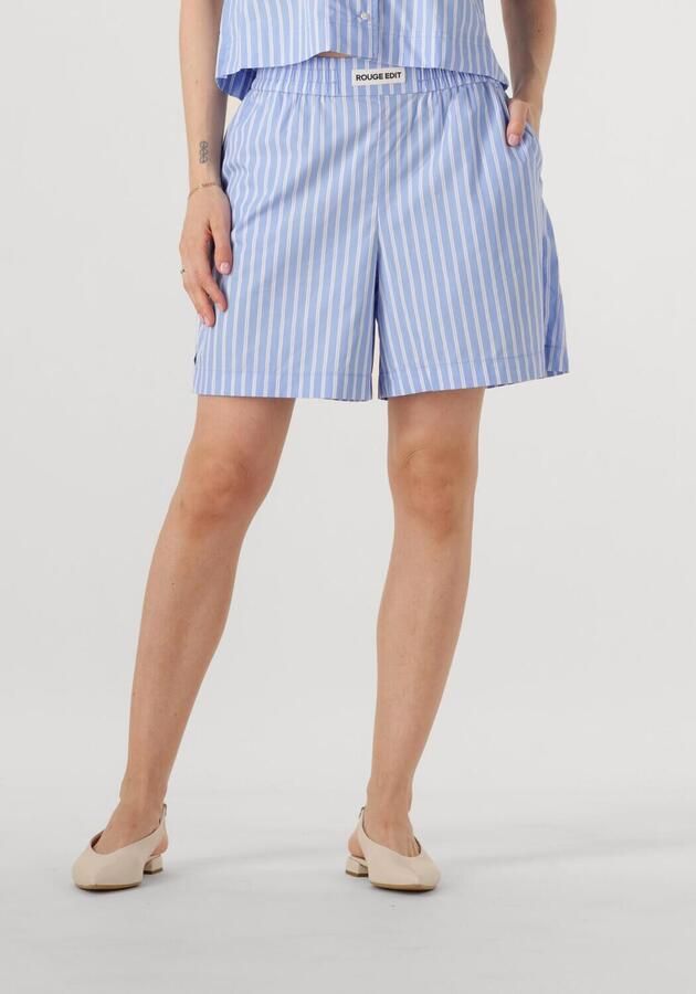 ROUGE EDIT Dames Broeken Roushona Hw Wf Shorts Lichtblauw - Foto 4