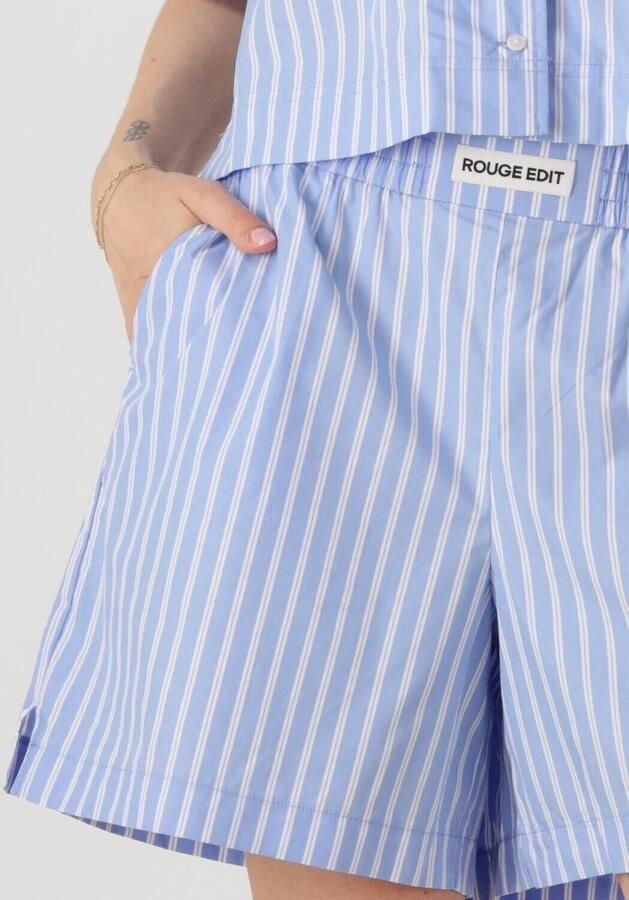 ROUGE EDIT Dames Broeken Roushona Hw Wf Shorts Lichtblauw - Foto 3