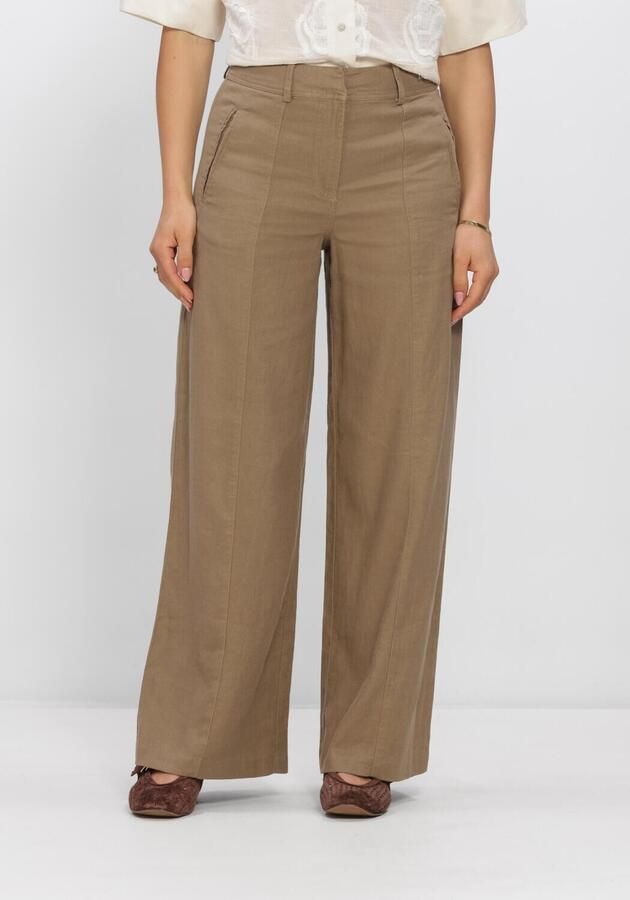ROUGE EDIT Dames Broeken Rousummer Hw W f Trouser Camel