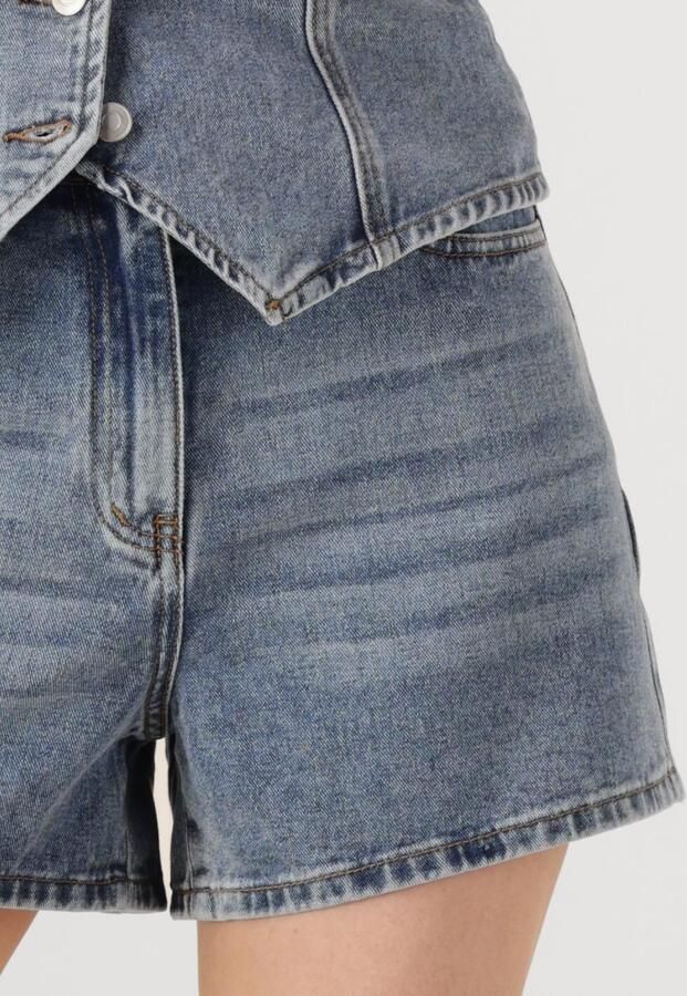 ROUGE EDIT Dames Jeans Roujolie Hw Wf Denim Shorts Blauw - Foto 3