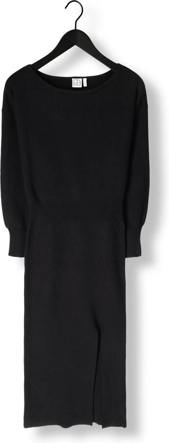 ROUGE EDIT Dames Jurken Rouseraphine Ls Ankle Knit Dress Zwart - Foto 4