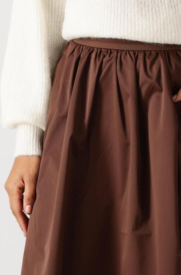 ROUGE EDIT Dames Rokken Roudetta Hw Ankle Skirt r Bruin - Foto 2