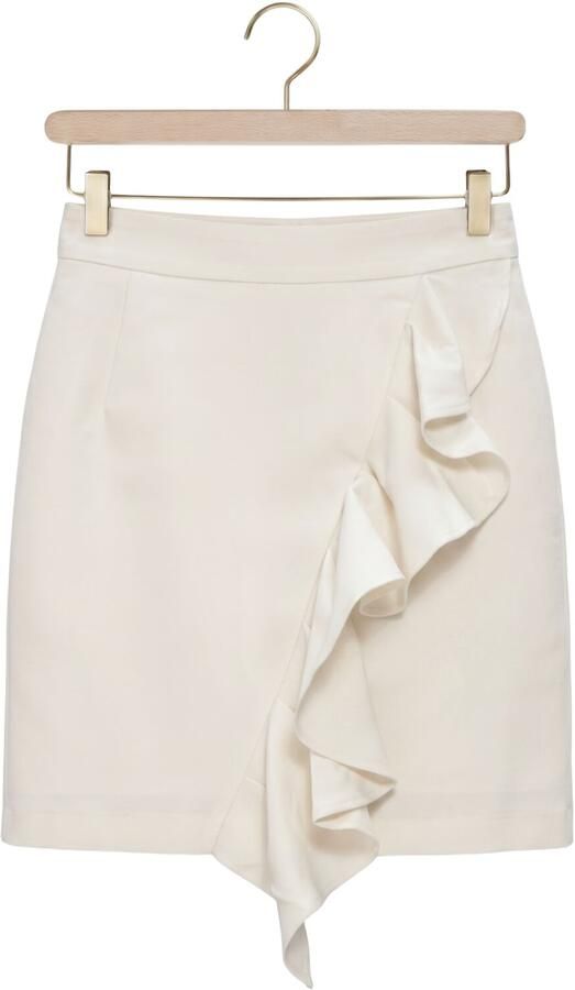 ROUGE EDIT Dames Rokken Roujoelle Mai Hw Short Skirt Creme - Foto 4