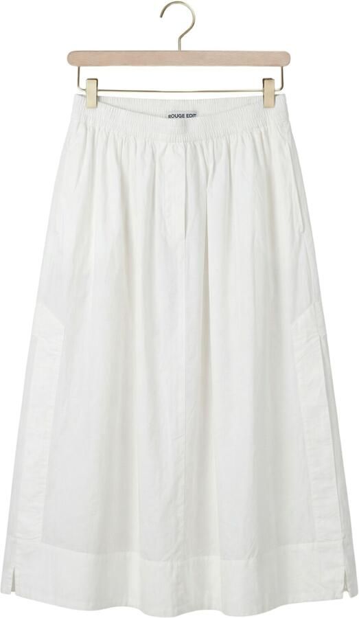ROUGE EDIT Dames Rokken Roulinne Hw Ankle Skirt Wit - Foto 4
