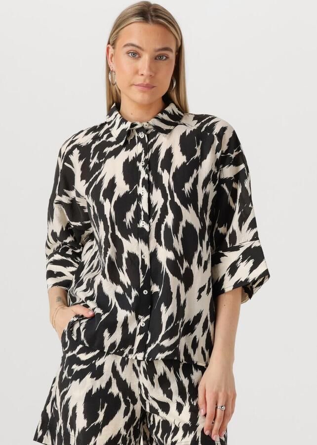 ROUGE EDIT Dames Tops & T-shirts Roualinine 2 4 Oversized Shirt Zwart - Foto 4