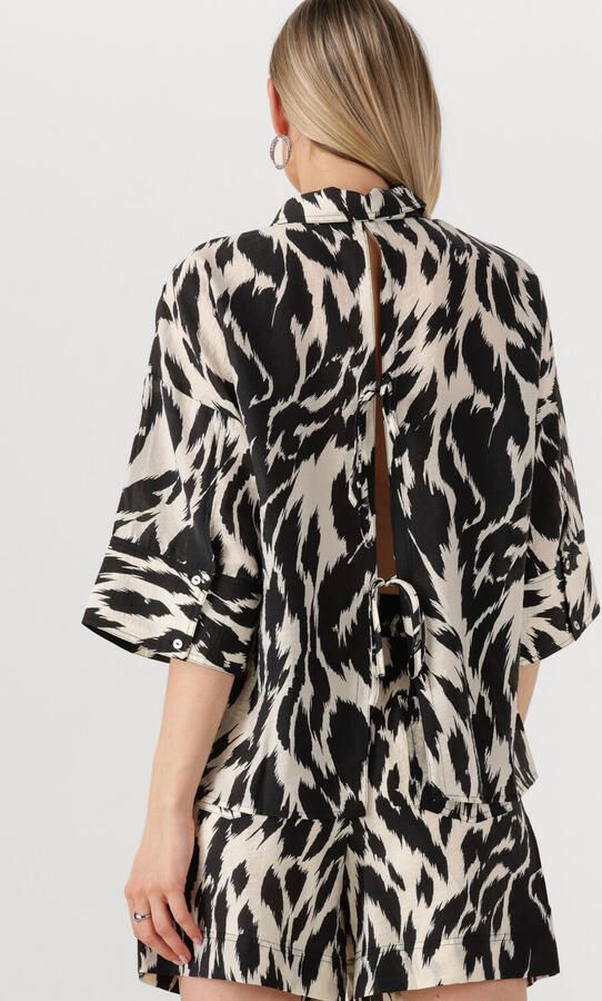 ROUGE EDIT Dames Tops & T-shirts Roualinine 2 4 Oversized Shirt Zwart - Foto 3