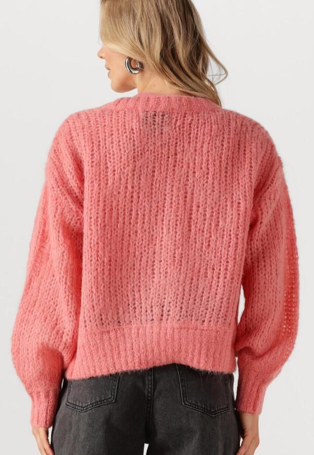ROUGE EDIT Dames Truien & Vesten Roubanu Ls Open Cardigan Roze - Foto 3