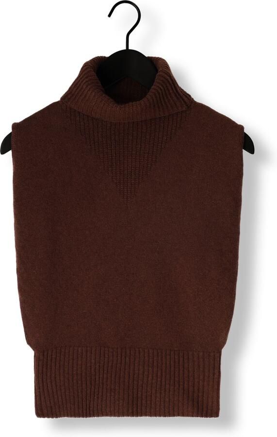 ROUGE EDIT Dames Truien & Vesten Roucleo Roll Neck Knit West Bruin - Foto 3