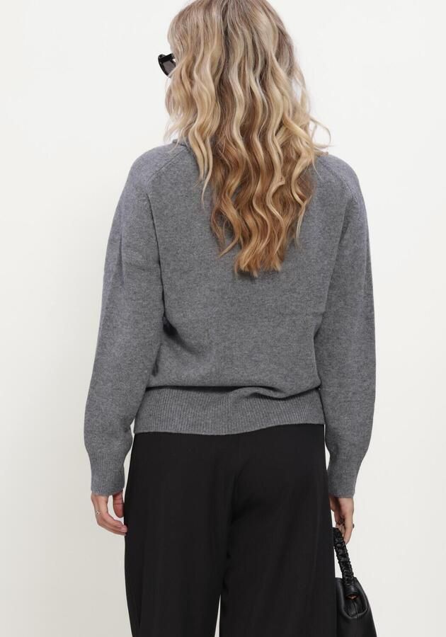 ROUGE EDIT Dames Truien & Vesten Roukate L s V-neck Knit 1 Grijs - Foto 2