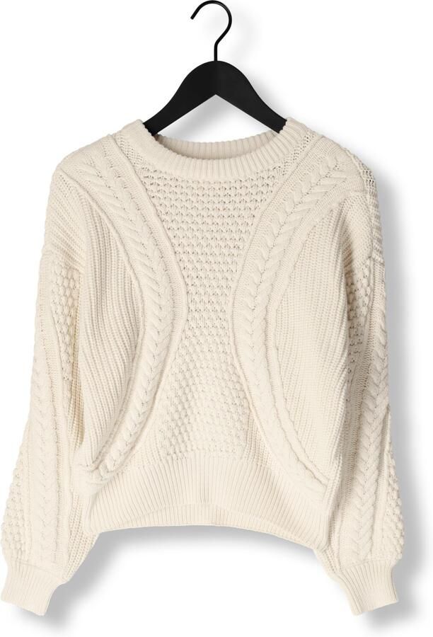 ROUGE EDIT Dames Truien & Vesten Roumicala Ls O-neck Knit Creme - Foto 2